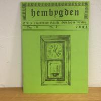 Hembygden - skrift utgiven av Sätila hembygdsförening Nr 2 2001