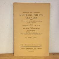 kortfattad l&auml;robok i musikens f&ouml;rsta grunder med tontr&auml;ffnings&ouml;vningar och kanon till folkk&ouml;rernas tj&auml;nst samt skolundervisning