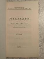 Pargasm&aring;lets ljud och forml&auml;ra