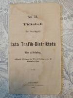 Tidtabell n:o 51 för bantågen å 1:sta trafik-distriktets öfre afdelning gällande lördagen den 11 och söndagen den 12 September 1886