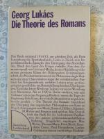 Die theorie des romans: Ein geschichtsphilosophischer Versuch &uuml;ber die Formen der gro&szlig;en Epik