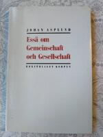 Ess&auml; om Gemeinschaft och Gesellschaft