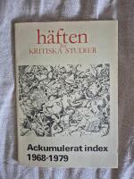 H&auml;ften f&ouml;r kritiska studier Ackumulerat index 1968-1979