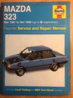Mazda 323 (fwd) '81 to '89 owner's workshop manual
