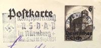 Postkarte. Reichsparteitag Nürnberg 1934