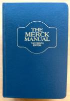 The Merck Manual of Diagnosis and Therapy. 