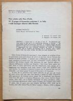 Note critiche sulla Flora d&acute;Italia. IV. Il gruppo di Ranunculus airocomus L. in Italia e sulle montagne adiacenti della Slovenia