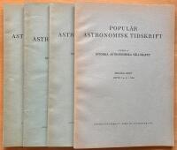 Popul&auml;r astronomisk tidskrift, &aring;rg&aring;ng XXXIV-XXXV. (4 vol)
