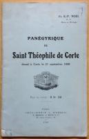 PAN&Eacute;GYRIQUE DE SAINT TH&Eacute;OPHILE DE CORTE donn&eacute; &agrave; Corte le 21 septembre 1930.