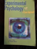 Experimental Psychology, A Case Approach