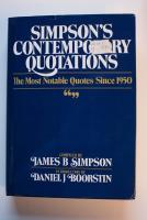 Simpson's contemporary quotations