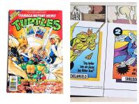 Teenage mutant hero Turtles nr 2 1993 (bilaga / faktakort - "Michelangelo" och "Shredder")