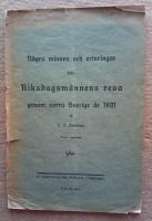 N&aring;gra minnen och erinringar fr&aring;n Riksdagsm&auml;nnens resa genom norra Sverige &aring;r 1921