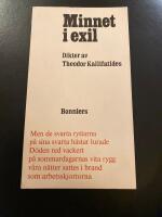 Minnet i exil &ndash; dikter (debutboken)