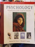Psychology : frontiers and applications
