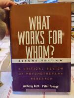 What  works for whom? [Elektronisk resurs] : a critical review of psychotherapy research