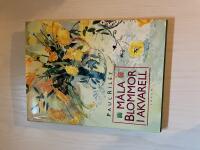 M&aring;la blommor i akvarell 