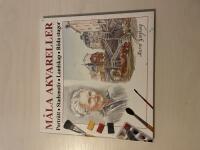 M&aring;la akvareller portr&auml;tt, stadsmotiv, landskap, r&ouml;da stugor