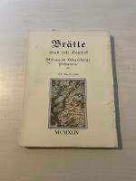 Br&auml;tte - Stad och dombok - Bidrag till V&auml;nersborgs f&ouml;rhistoria
