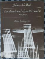 Sarabande und Gavotte I und II fur Gitarre Johann Sebastian Bach Edition Breitkopf 6782