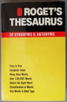 Roget's Thesaurus of Synonyms & Antonyms 
