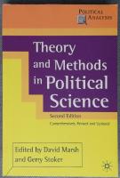 Theory and methods in political science