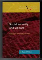 Social security and welfare - concepts and comparisons