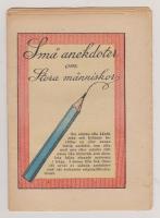 Sm&aring; Annekdoter om Stora M&auml;nniskor. 