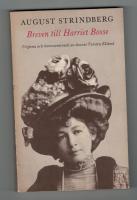 August Strindberg Breven till Harriet Bosse