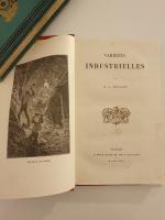 Vari&eacute;t&eacute;s Industrielles - L&rsquo;&Eacute;clairage, La Caoutchouc, La Gutta-Percha, Le Verre, Les Briquets et les allumettes - med illustrationer