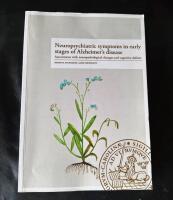 Neuropsychiatric symptoms in early stages of Alzheimer's disease - association with neuropathological changes and cognitive deficits