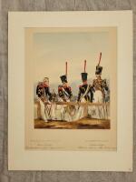 Spel vid linjeinfanteriet ur S&auml;mtliche Truppen von Europa in characteristischen Gruppen nach dem Leben gezeichnet