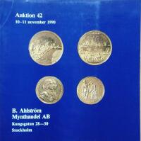 B. Ahlstr&ouml;m Mynthandel Auktion 42, 10-11 november 1990