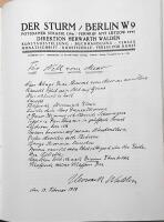 Der Sturm. Ein Gedenkbuch an Herwarth Walden und die K&uuml;nstler des Sturmkreises. 