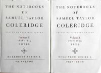 The Notebooks of Samuel Taylor Coleridge Volume 3 1808-1819 [ 3:1, 3:2]