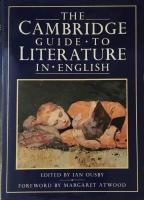 The Cambridge Guide to Literature in English