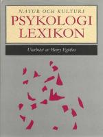 Psykologilexikon