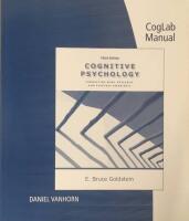 CogLab manual [to accompany] Cognitive psychology : connecting mind, research and everyday experience, Third edition, E. Bruce Goldstein