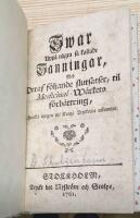 Swar upp&aring; n&aring;gra s&aring; kallade Sanningar med deraf f&ouml;ljande slutsatser, til Medicinal-W&auml;rkets f&ouml;rb&auml;ttring