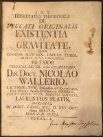 Peccati originalis Existentia et Gravitate