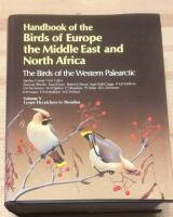 Handbook of the birds of Europe, the Middle East, and North Africa : the birds of the western Palearctic