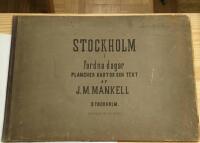 Stockholm i fordna dagar. Planschert kartor och text