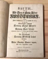 Bautil, det &auml;r: alle Svea ok G&ouml;tha rikens runstenar, upreste ifr&aring;n verldenes &aring;r 2000 til Christi &aring;r 1000; f&ouml;r detta, efter glorv&ouml;rdigast i &aring;minnelse konung Gustaf Adolfs ok konung Karl XI:tes befallning afritade ok til st&ouml;rsta delen : uti former inskurne; men nu, efter v&aring;r allern&aring;digaste konung Fridrich I:stas befallning ok riksens h&ouml;gloflige st&auml;nders beg&auml;ran, med n&aring;gra anm&auml;rkningar utgifne af Johan G&ouml;ransson. Stockholm, tryckt hos Lars Salvius, 1750