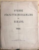 Svensk F&ouml;rfattningssamling med Bihang 1895