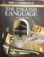 The Cambridge encyclopedia of the English language