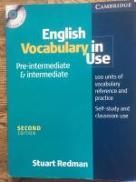 English vocabulary in use pre-intermediate and intermediate book and cd-rom