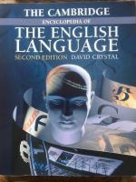 Cambridge encyclopedia of the english language