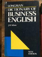 Longman dictionary of business English
