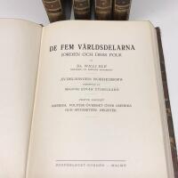 De fem v&auml;rldsdelarna. Jorden och dess folk 5 band (komplett)