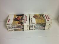 Raija 1-40 (KOMPLETT): 1. Fr&auml;mmande f&aring;gel. 2. Brustna vingar. 3. Huldreplatsen. 4. Fogdens brud. 5. Huset vid havet. 6. Frihetens bojor. 7. Skeppet fr&aring;n &ouml;st. 8. Trollkvinna. 9. Rotl&ouml;s. 10. Tidevarv. 11. Under fr&auml;mmande himmel. 12. Vildrosor. 13. Fadersarvet. 14. I skuggan av Raija. 15. Blodsp&aring;r &ouml;ver vidderna. 16. Farliga flammor. 17. Vingklippt. 18. D&ouml;dens s&auml;ndebud. 19. &Ouml;desnatten. 20. Frostn&auml;tter. 21. I sorgens skuggar [skuggor]. 22. Mannen med masken. 23. Guldf&aring;geln. 24. I fr&auml;mmande fotsp&aring;r. 25. Myteriet. 26. Fredsl&ouml;s. 27. Tsarinnan. 28. Schamanens dotter. 29. V&auml;gen hem. 30. I n&ouml;d och lust. 31. Annan mans kvinna. 32. Sommarlandets skuggor. 33. Dr&ouml;msyner. 34. I v&auml;sterled. 35. Himmelsbarnet. 36. Genom t&aring;rar. 37. Redarens son. 38. Flyttf&aring;geln. 39. Det gula ljuset. 40. F&aring;gelns flykt.